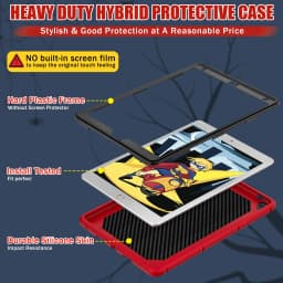 Case For iPad 10th 9th 8th 7th 6th Generation 10.2 9.7 A16 Kid Shockproof Tablet Cover For iPad 11 2024 Pro 2022 Air 4 5 Fundas