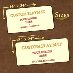 Custom TCG Playmat 24"X14" Personalized Play Mat Custom Board Game Mats With Zones MTG Tabletop Accessories Trading Card Games