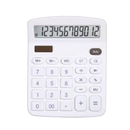 12 Digits Electronic Calculator Solar Calculator Dual Power Supply Calculator for Home Office School Financial Accounting Tools