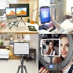 Universal Tablet Phone Tripod Mount Tilt Adjust 360°Rotating Stand Holder Clip for IPad Mini Air Pro 12.9 Xiaomi Huawei Pad Vlog