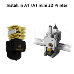 NEW Hotend For Bambu Lab A1 Mini Assembly Hotend Kit 0.2 0.4 0.6 0.8MM Replaceable Nozzle For 3D Printer Bamboo Lab A1/A1 Mini