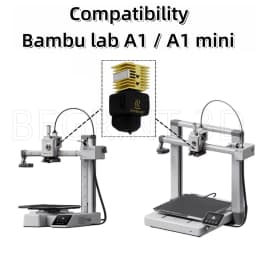 NEW Hotend For Bambu Lab A1 Mini Assembly Hotend Kit 0.2 0.4 0.6 0.8MM Replaceable Nozzle For 3D Printer Bamboo Lab A1/A1 Mini