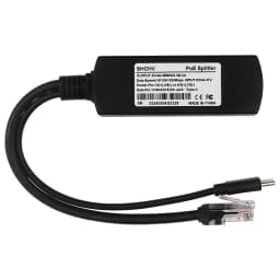 5V 4A Raspberry Pi 5 PoE Splitter 10/100/1000MB Network Gigabit IEEE 802.3 AF/AT Type-C to PoE for Pi 5 Pi5