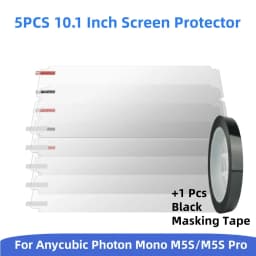 5PCS Screen Protector For Anycubic Photon Mono M5S/M5S Pro 10.1 Inch LCD Anti Scratch Protective Film for 3D Printer Accessories