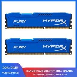 Memoria RAM DDR3 8GB 2x4GB 16GB (2x8GB) Kit 1866MHz 1600MHz 1333MHz Desktop RAM 240Pins 1.5V DIMM Fury PC Memory Module