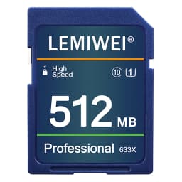 Camera SD Card 256MB 512MB 1GB 2GB High Speed Class 10 U1 Professional 633X SD Card UHS-I LEMIWEI Memory Card For Camera