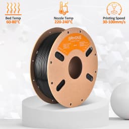 Eryone PP-CF(700g)/PP(900g) Premium Filament 3D FDM Print, Safe Material PP, PP Carbon Fiber/PP Filament