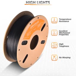 Eryone PP-CF(700g)/PP(900g) Premium Filament 3D FDM Print, Safe Material PP, PP Carbon Fiber/PP Filament