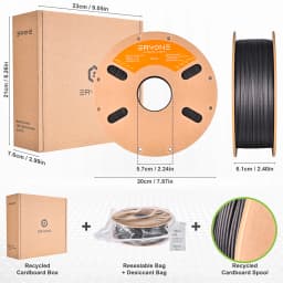Eryone PP-CF(700g)/PP(900g) Premium Filament 3D FDM Print, Safe Material PP, PP Carbon Fiber/PP Filament