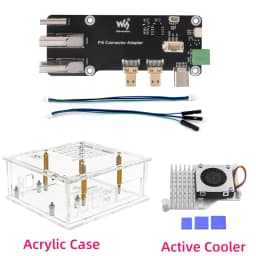 Micro HDMI-compatible to HDMI-c Multifunctional Adapter for Raspberry Pi 5 / 4B  Two Power Supply Methods Dual 4K Output