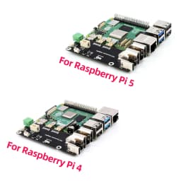 Micro HDMI-compatible to HDMI-c Multifunctional Adapter for Raspberry Pi 5 / 4B  Two Power Supply Methods Dual 4K Output