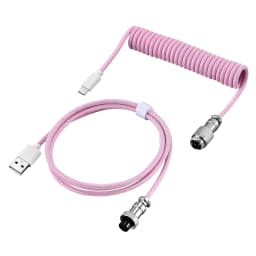 NNBILI New Custom Type C Mechanical Keyboard Coiled Cable USB Mechanical Keyboard Spring Wire Desktop Computer Aviation Connecto