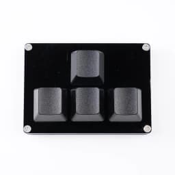 4 Keys Mini Keyboard Direction Arrows Keypad Up Down Left Right DIY Custom Programming Shortcuts USB Mechanical Keypad White