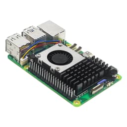 Raspberry Pi 5 Active Cooler Aluminum Heatsink PWM Speed Adjustable Fan Black Silver Blue Cooling Radiator for RPI 5 Pi5