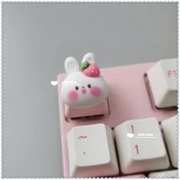 Keycaps Handmade Cartoon Lovely Girl Gift Pink OEM ESC Keys For Game Mechanical Keyboard Personality Artisan Keycap
