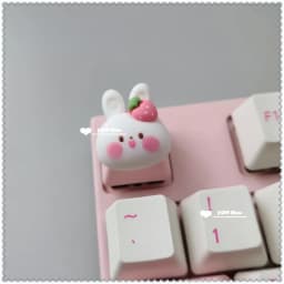 Keycaps Handmade Cartoon Lovely Girl Gift Pink OEM ESC Keys For Game Mechanical Keyboard Personality Artisan Keycap