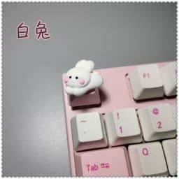Keycaps Handmade Cartoon Lovely Girl Gift Pink OEM ESC Keys For Game Mechanical Keyboard Personality Artisan Keycap