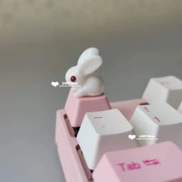 Keycaps Handmade Cartoon Lovely Girl Gift Pink OEM ESC Keys For Game Mechanical Keyboard Personality Artisan Keycap