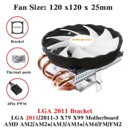 4 Heat Pipes CPU Cooler 3PIN/4Pin 120MM PC Accessories Fan For Intel LGA 1366 1150 1151 1155 1200 1700 2011 X79 X99 AM3 AM4 AM5