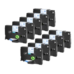 10PK Replacement Label Cassette for TZe-231 Compatible for Brother Ptouch Printer Black on white Label tape 12mm 18mm 24mm
