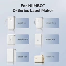 Niimbot Official Labels For D110 D11 Label Sticker Paper Thermal Adhesive White Waterproof Sticker Label Anti-Oil Label Papers