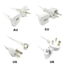 1.8m AC Power Adapter EU / US /AU /UK Plug Extension Cable Cord For Apple MacBook Pro Air iPad AC Wall Charger Adapter