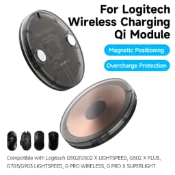 Gaming Mouse Wireless Charger Qi Module For Logitech Pro 2 Lightspeed G502 X Plus G703 G903 G Pro X Superlight 2 DEX G403 Shell