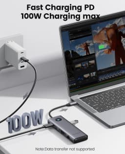 ORICO Docking Station Type C HUB to 4K60Hz HDMI-compatible USB 3.0 Adapter RJ45 PD100W Charge For Macbook Pro Laptop Accessories