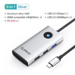 ORICO Docking Station Type C HUB to 4K60Hz HDMI-compatible USB 3.0 Adapter RJ45 PD100W Charge For Macbook Pro Laptop Accessories
