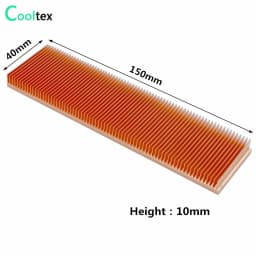 Pure Copper Heatsink Skiving Fin Heat Sink Radiator Cooler for Electronic Chip LED Computer Cooling Heat Dissipation