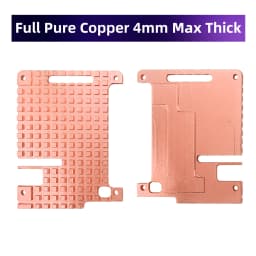 Raspberry Pi 4 Pure Copper Heatsink Metal Case Passive Cooling Shell 4mm Copper Enclosure for Raspberry Pi 4 Model B 4B