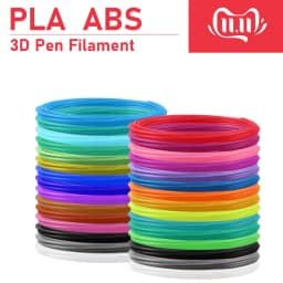 3D Print Plastic, 3-D Pens Filament Materials, 3D Printing Filament, Diameter 1.75mm PLA Line, 20 Non Repeating Colors, Random C