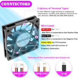 2PCS 60mm 5V 12V 24V Brushless USB 2PIN 3PIN DC Cooler Fan 60x60x10mm 6010 6cm For Computer PC CPU Case Cooling