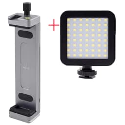 Universal Aluminum Alloy Tablet Phone Stand Holder Clip Tripod Adjustable Bracket for Mobile Phones Ipro Tablets Tablet Holder