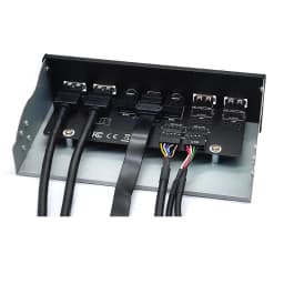 USB 3.0 Front Panel for PC USB 3.1 Type C + 2x USB3.0 + 2x USB2.0 Hub + HD Audio 3.5mm + Earphone MIC for 5.25" CD-ROM Drive Bay