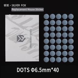 Unusual Way Sports Mouse Foot Skates Feet For Round Dots DIY Cambered Surface PTFE Anti Collapse Magic Ice Black Silver Fox