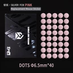 Unusual Way Sports Mouse Foot Skates Feet For Round Dots DIY Cambered Surface PTFE Anti Collapse Magic Ice Black Silver Fox