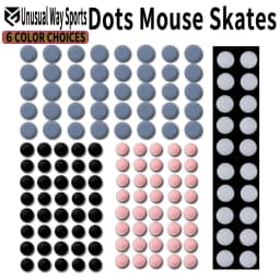 Unusual Way Sports Mouse Foot Skates Feet For Round Dots DIY Cambered Surface PTFE Anti Collapse Magic Ice Black Silver Fox