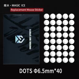 Unusual Way Sports Mouse Foot Skates Feet For Round Dots DIY Cambered Surface PTFE Anti Collapse Magic Ice Black Silver Fox