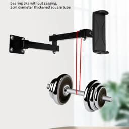 1pcs Wall Mount Tablet Stand Long Arm Stretchable Cell Phone Wall Holder Adjustable Metal Wall IPad Stand for IPhone 4-13 Inches