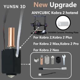 Upgrade for Anycubic Kobra 2 Hotend Kit,Thermistor Heater Cartridge 0.4mm Print Hot End for Kobra2 Plus/Neo/Kobra2 3D Printer