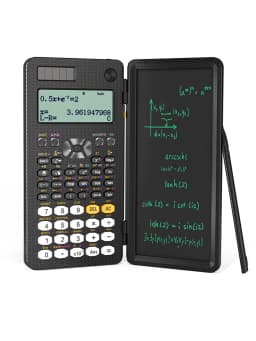 Mini Scientific Calculator with Writing Tablet Calculators Notepad Memo Office Electronics School Supplies 991es Ms EX 82ms NEW