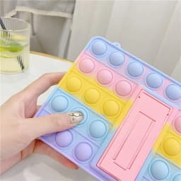Tablet Stand Case for iPad Air 1 2 3 10.5 4 5 10.9 10th 2022 A16 11th 10.2 7 8 9th Pro 11 9.7 2018 2017 Mini 6 Silicon Kid Cover