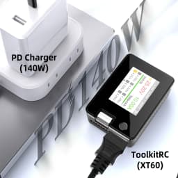 Type C to XT60 adapter cable, USB C to XT60 charging cable, USB C male to XT60 female cable, PD 140W charging cable