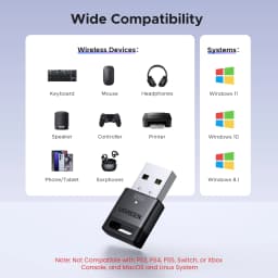 UGREEN Bluetooth Adapter USB Bluetooth 6.0 5.4 for PC Dongle Wireless Mouse Keyborad Music Audio Receiver USB Transmitter