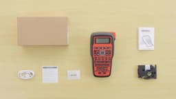Handheld Label Maker Compatible for Brother Ptouch tze Cable Label Machine 203dpi E1000PRO Labeler for Communication Cable Label
