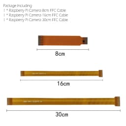 3pcs Raspberry Pi Camera FFC Cable 15 Pin 22 Pin 8cm 16cm 30CM Ribbon Line for Raspberry Pi Zero or Zero W+