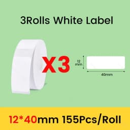 Niimbot D11 D101 D110 Official Label Sticker Paper Rolls Various Sizes of White Color Label Papers 3 5 10 Rolls for Printer USE