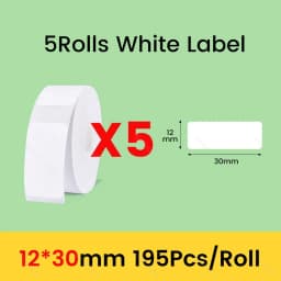 Niimbot D11 D101 D110 Official Label Sticker Paper Rolls Various Sizes of White Color Label Papers 3 5 10 Rolls for Printer USE