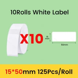 Niimbot D11 D101 D110 Official Label Sticker Paper Rolls Various Sizes of White Color Label Papers 3 5 10 Rolls for Printer USE